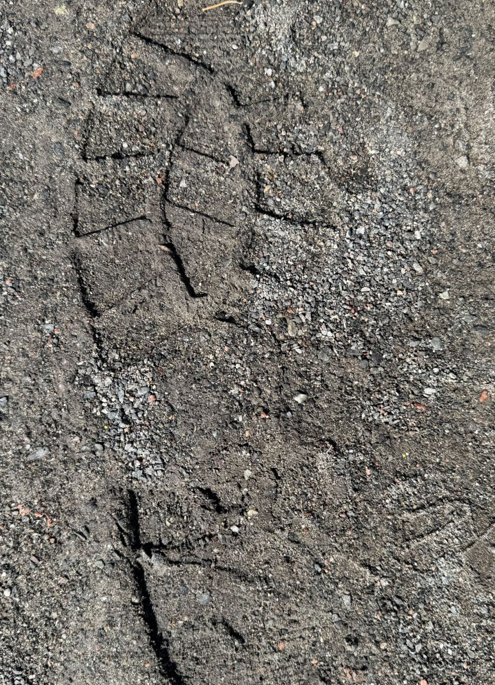 Every step leaves a mark